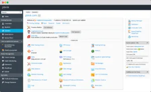Plesk Panel Screenshot